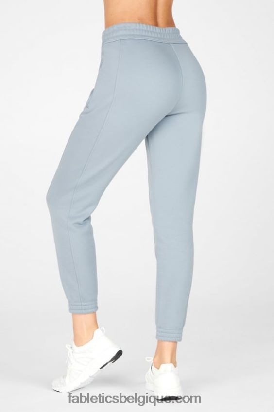 pantalon de survêtement slim amelia ii femmes Fabletics 404P0T203 vert ardoise/crème citron