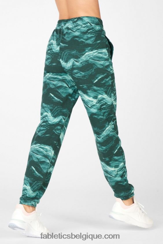 pantalon de survêtement slim cloe femmes Fabletics 404P0T207 guépard noir/ondé
