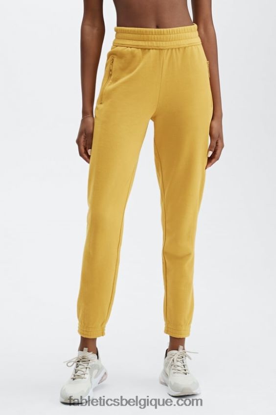 pantalon de survêtement slim éco-responsable femmes Fabletics 404P0T55 tilleul sauvage/abîme