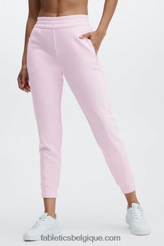 pantalon de survêtement slim éco-responsable femmes Fabletics 404P0T56 punch classique blanc/pervenche