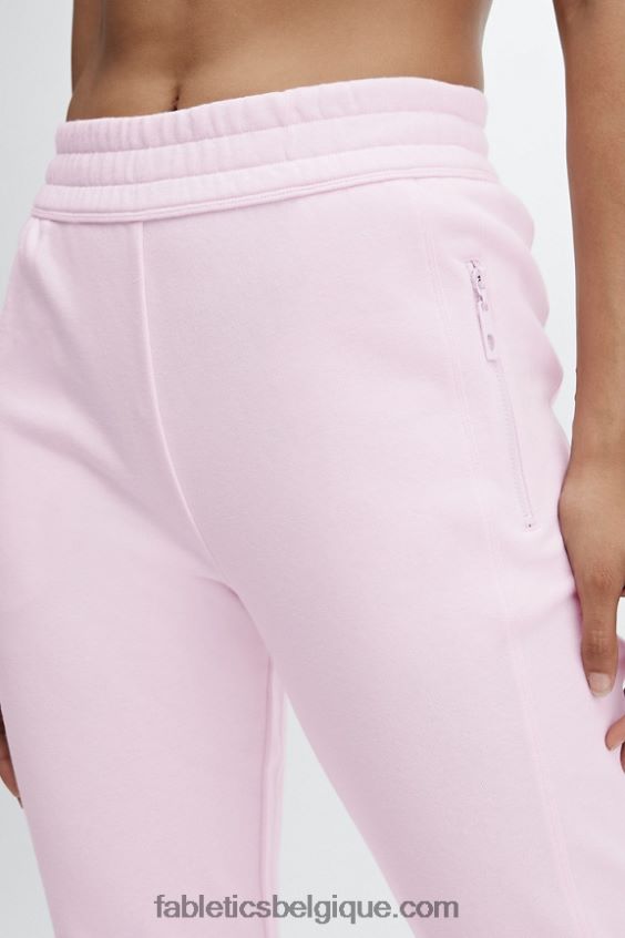 pantalon de survêtement slim éco-responsable femmes Fabletics 404P0T56 punch classique blanc/pervenche