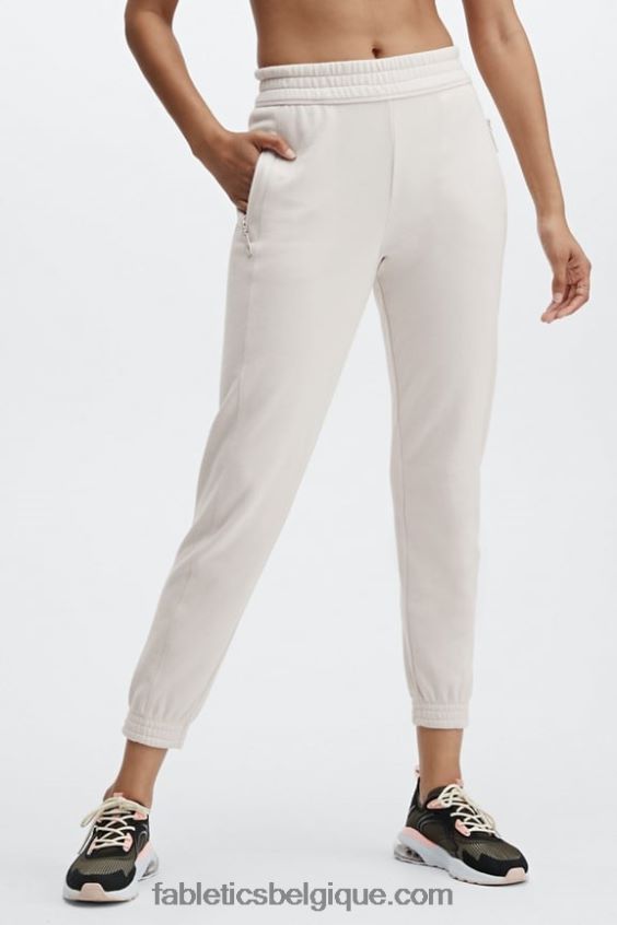 pantalon de survêtement slim éco-responsable femmes Fabletics 404P0T58 suif violet/cristal cave/gris doux chiné