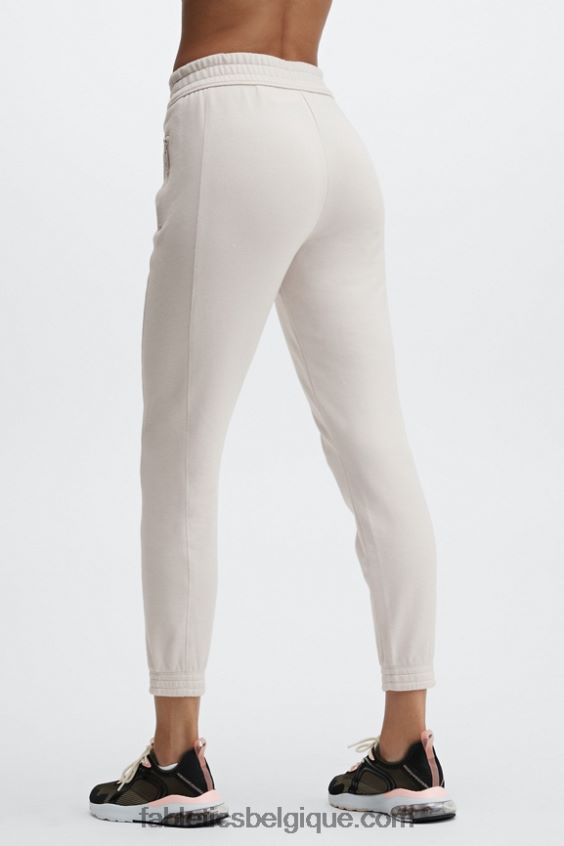 pantalon de survêtement slim éco-responsable femmes Fabletics 404P0T58 suif violet/cristal cave/gris doux chiné