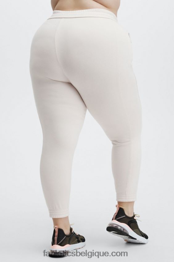 pantalon de survêtement slim éco-responsable femmes Fabletics 404P0T59 suif violet/cristal cave/gris doux chiné