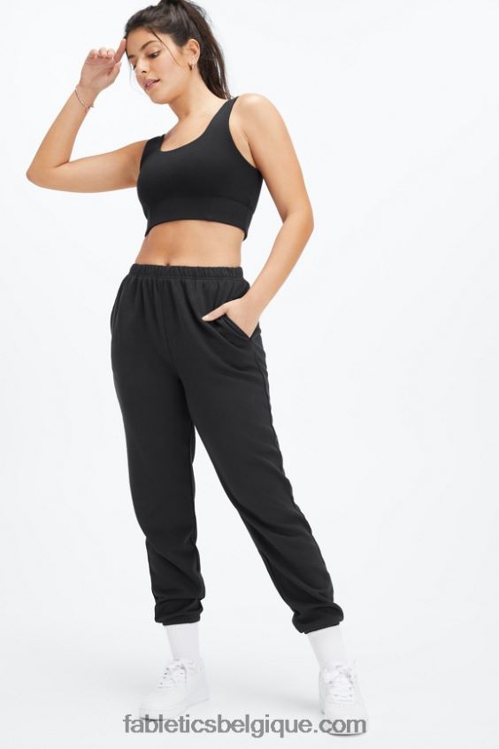 pantalon de survêtement slim léger femmes Fabletics 404P0T103 cobalt profond/aloès