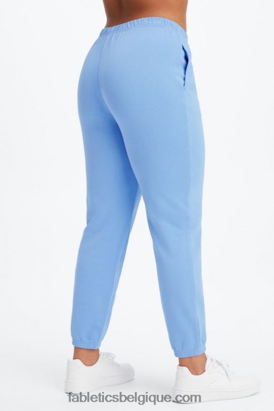 pantalon de survêtement slim léger femmes Fabletics 404P0T104 cobalt profond/aloès