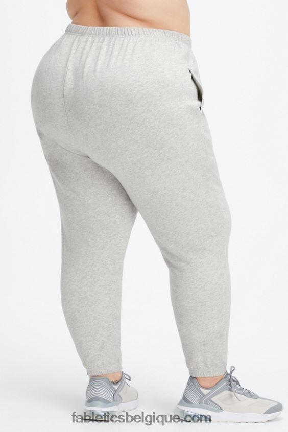pantalon de survêtement slim léger femmes Fabletics 404P0T107 haute rouge/érable