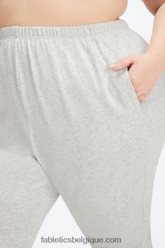 pantalon de survêtement slim léger femmes Fabletics 404P0T107 haute rouge/érable