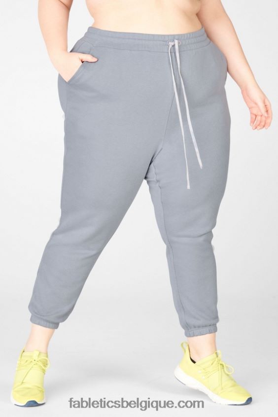 pantalon de survêtement sterling femmes Fabletics 404P0T202 gris dauphin/teinture douce