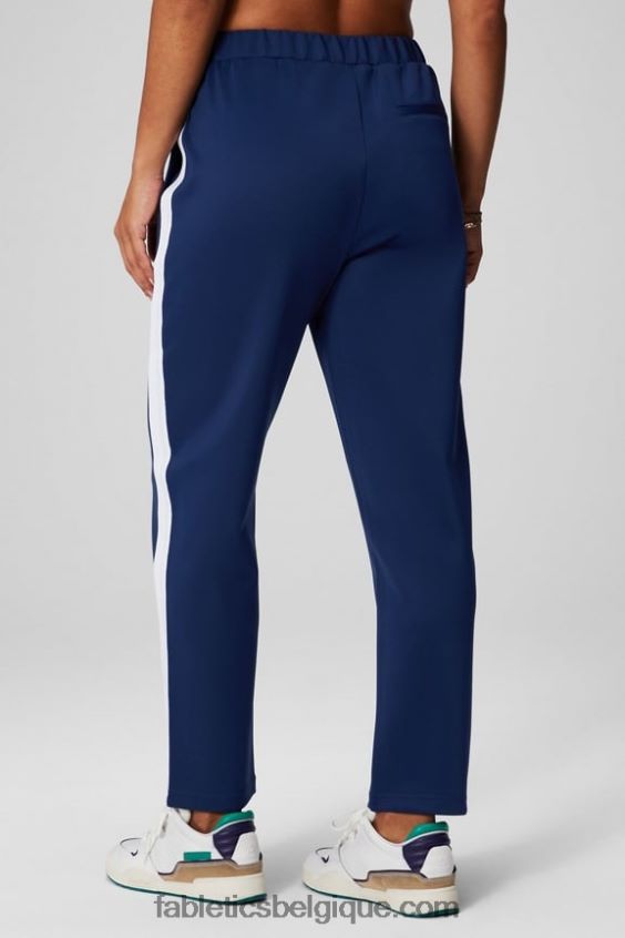 pantalon fuselé en tricot femmes Fabletics 404P0T33 marine collégiale/rayures multiples
