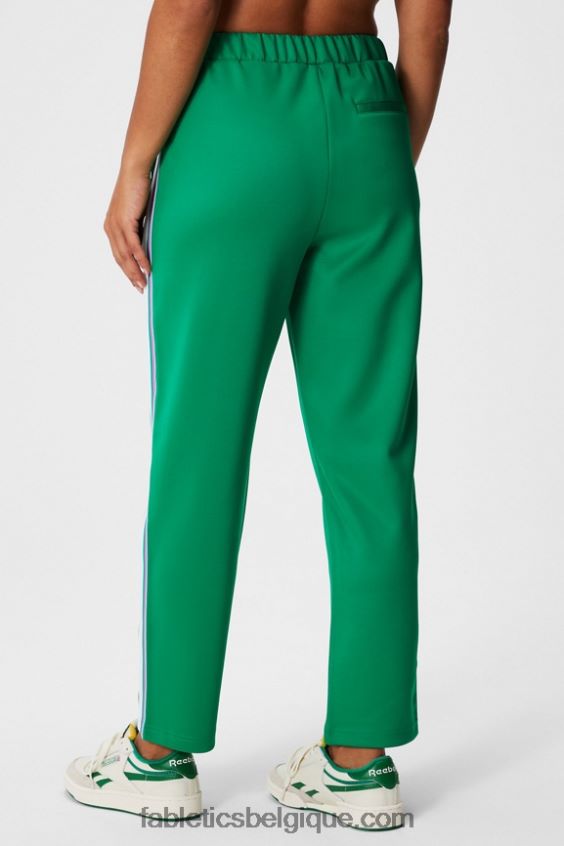 pantalon fuselé en tricot femmes Fabletics 404P0T34 vert gazon/rayures multiples