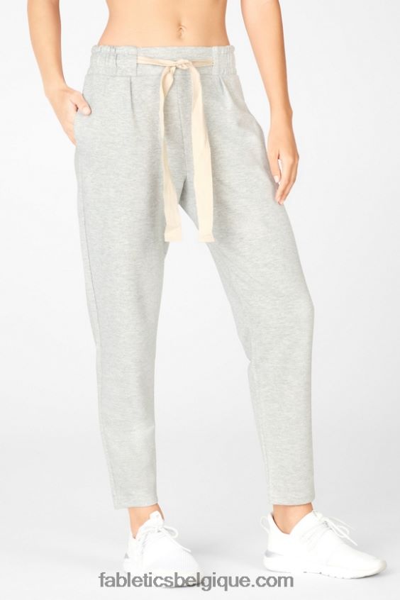 pantalon fuselé émeri femmes Fabletics 404P0T209 gris clair chiné/latte