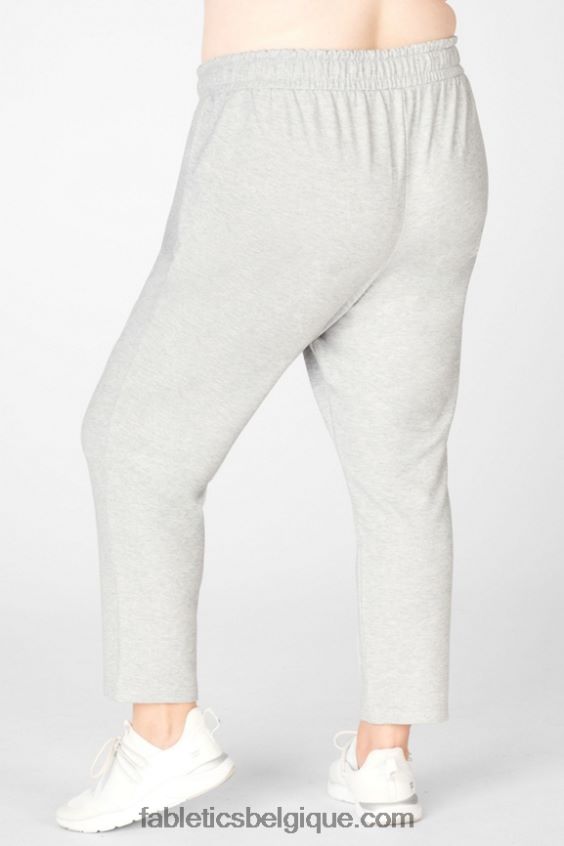 pantalon fuselé émeri femmes Fabletics 404P0T210 gris clair chiné/latte
