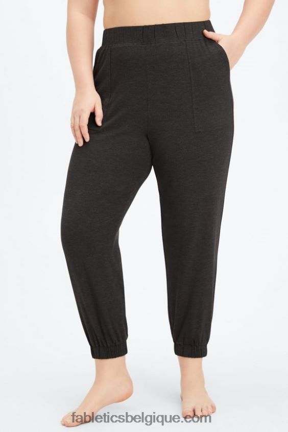 pantalon fuselé restoreknit femmes Fabletics 404P0T82 noir/micro point