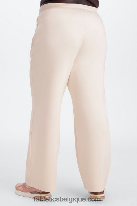 pantalon large en interlock pelucheux femmes Fabletics 404P0T119 lutin/eau tropicale/aloès