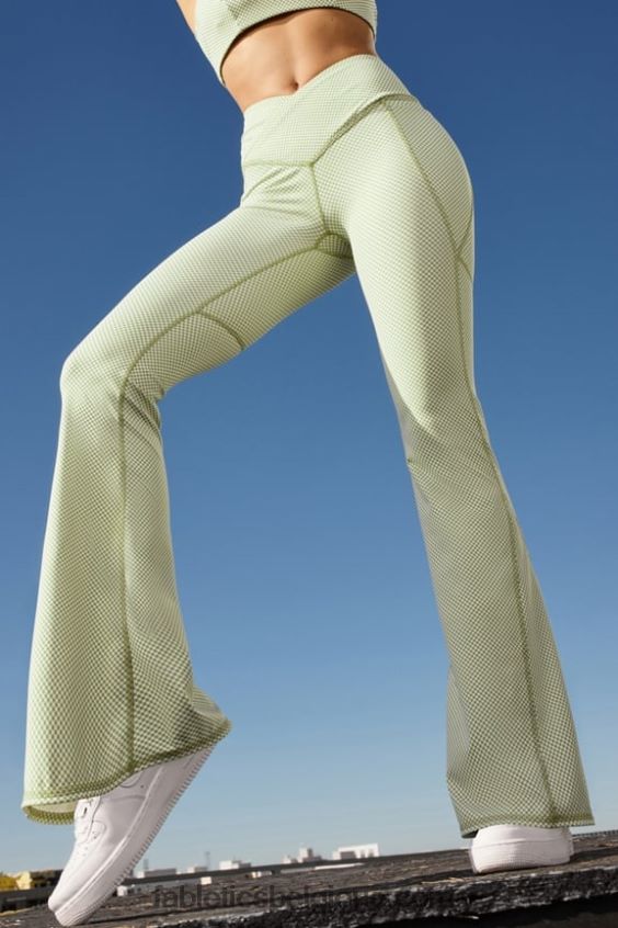 évasé croisé à taille haute femmes Fabletics 404P0T43 marine foncé/bleu électrique