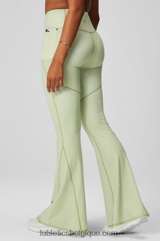 évasé croisé à taille haute femmes Fabletics 404P0T43 marine foncé/bleu électrique