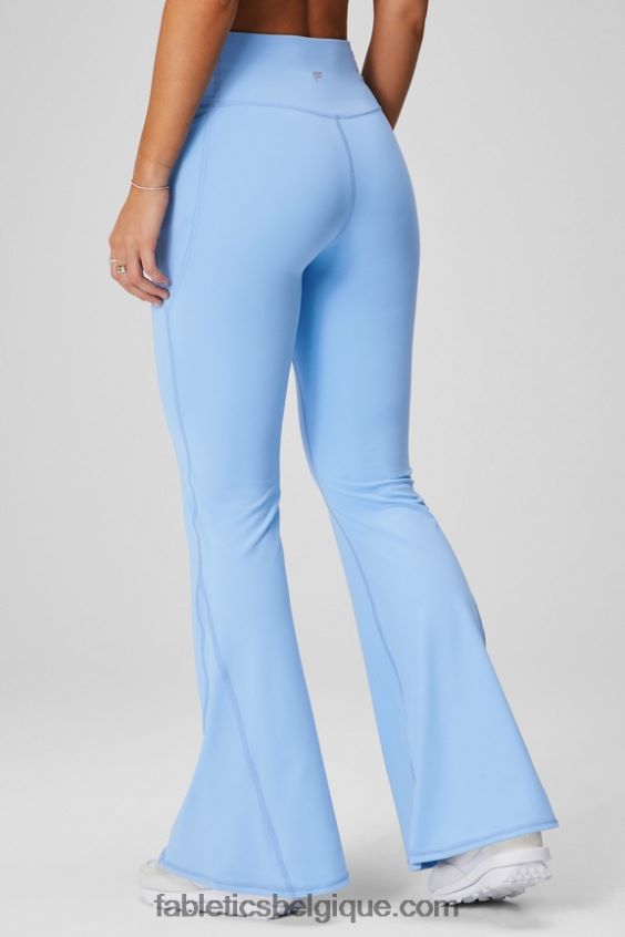 évasé croisé à taille haute femmes Fabletics 404P0T44 noir/fumé