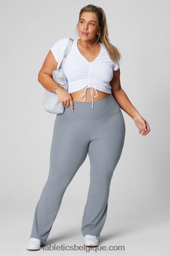évasé taille ultra haute pureluxe femmes Fabletics 404P0T11 vert gazon/rayures multiples