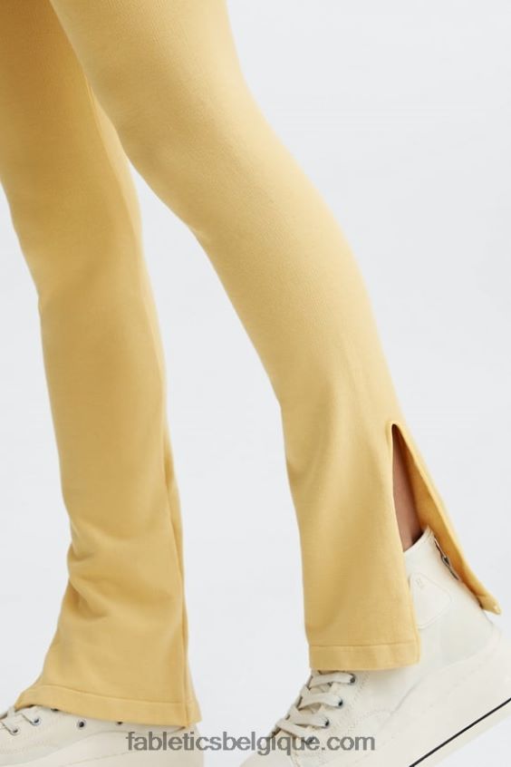 évasement fendu taille haute sans couture nuage femmes Fabletics 404P0T5 orange passion/argent réfléchissant