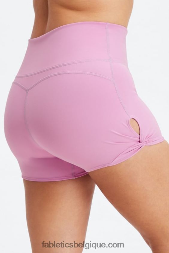 Oasis Pureluxe short taille haute twist 3'' femmes Fabletics 404P0T438 noir/micro point