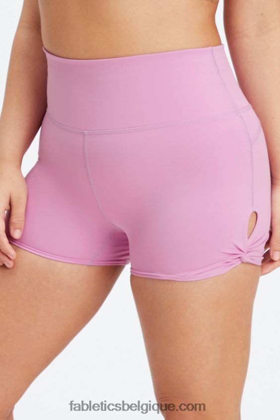 Oasis Pureluxe short taille haute twist 3\'\' femmes Fabletics 404P0T438 noir/micro point