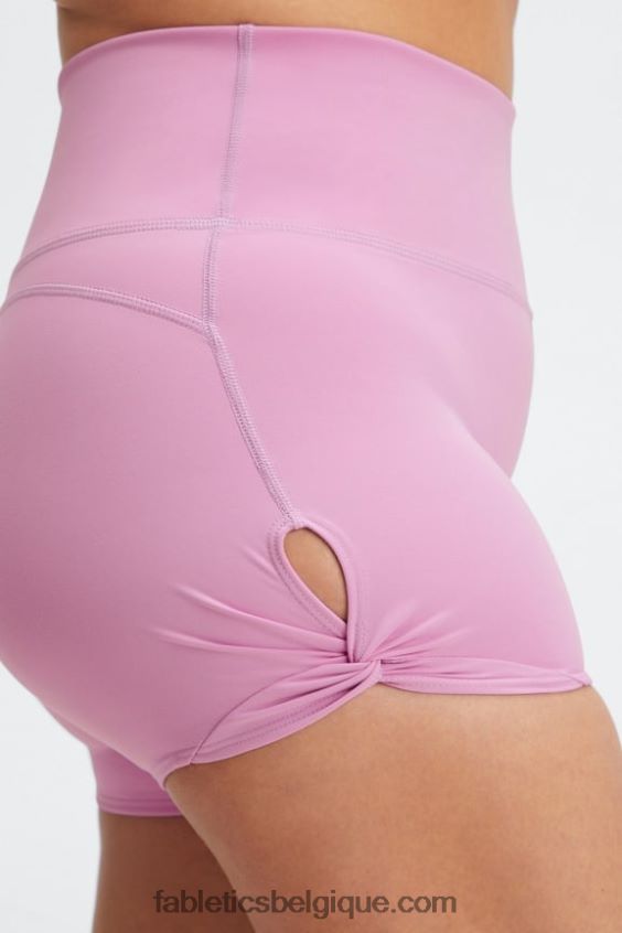 Oasis Pureluxe short taille haute twist 3\'\' femmes Fabletics 404P0T438 noir/micro point