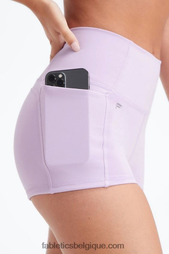 Oasis pureluxe short taille haute 2\'\' femmes Fabletics 404P0T461 tropique/rose poudré