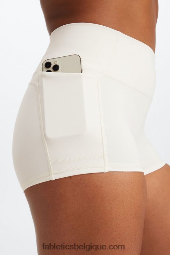 Oasis pureluxe short taille haute 2\'\' femmes Fabletics 404P0T462 blanc/glaçon multi