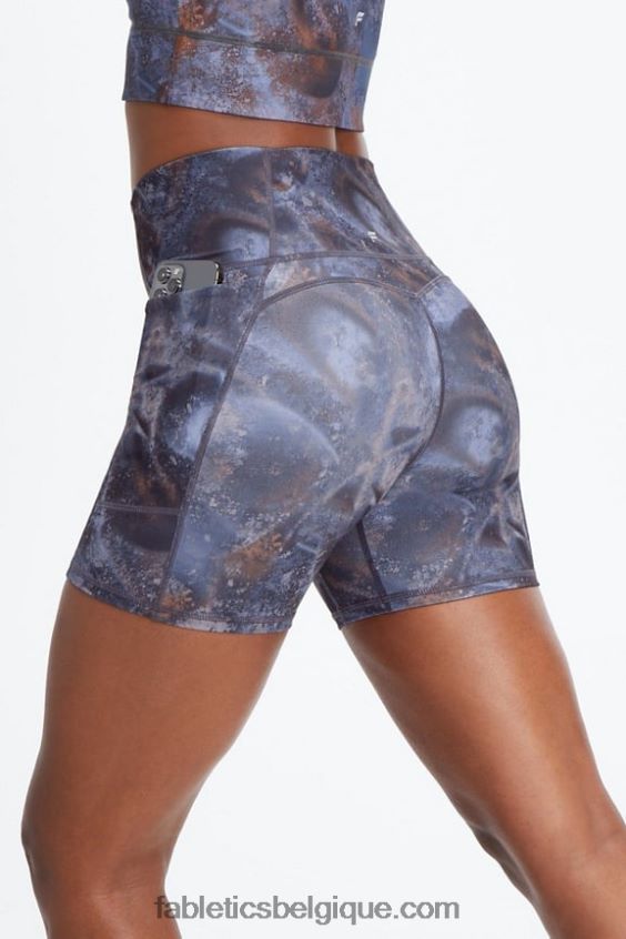 Oasis pureluxe short taille haute 5'' femmes Fabletics 404P0T469 safari/ rose du désert