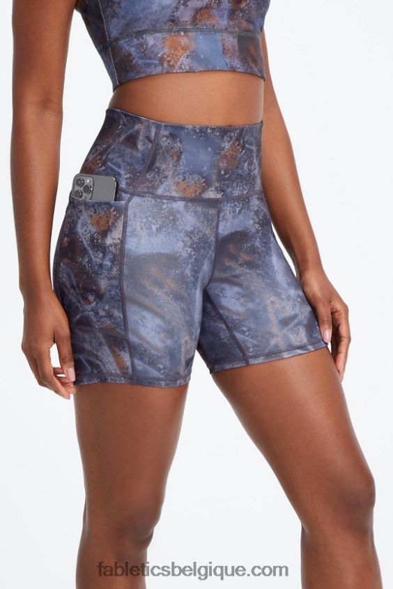 Oasis pureluxe short taille haute 5\'\' femmes Fabletics 404P0T469 safari/ rose du désert
