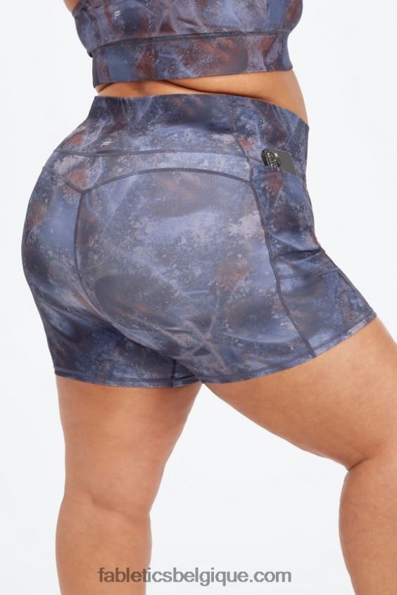 Oasis pureluxe short taille haute 5'' femmes Fabletics 404P0T470 fjord/multiple