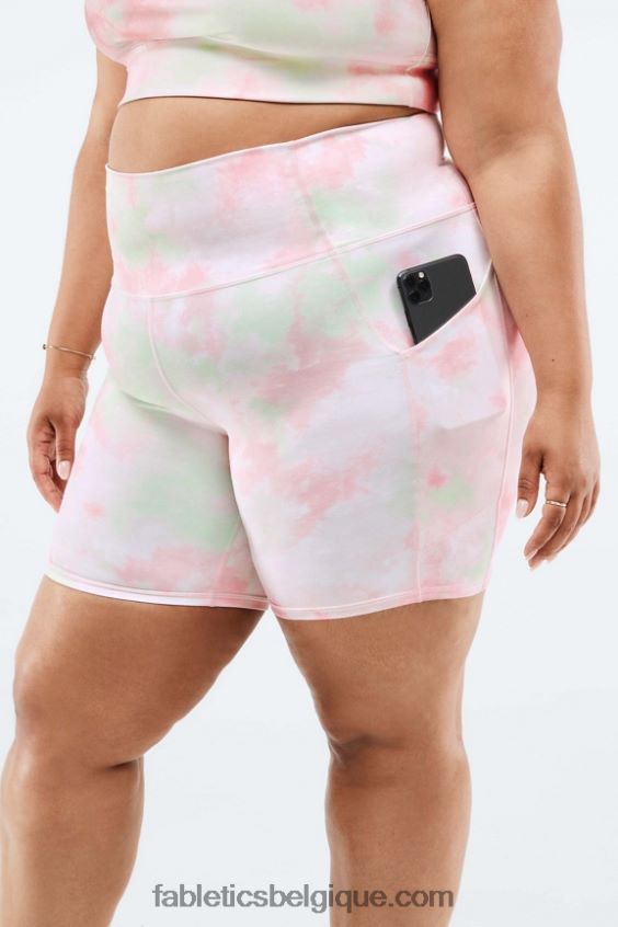 Oasis short à poche taille haute 7'' femmes Fabletics 404P0T565 blanc/unité