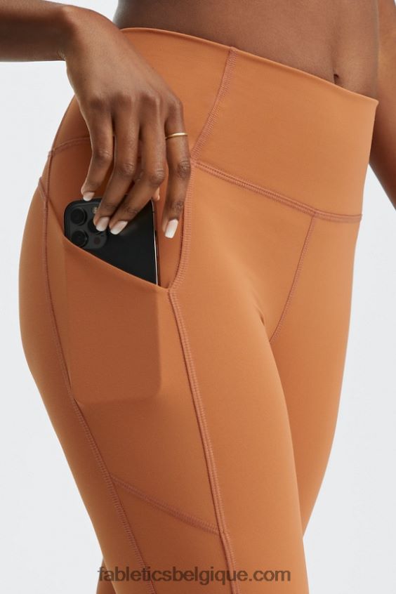 Oasis short à poche taille haute 9 femmes Fabletics 404P0T522 abîme/vermillon
