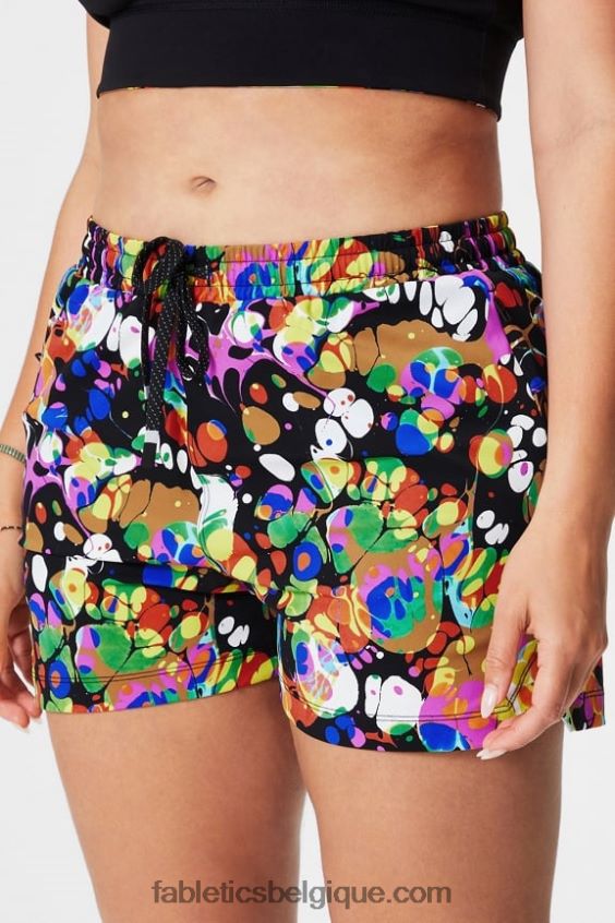 celui court 3'' femmes Fabletics 404P0T239 merlot/multiple