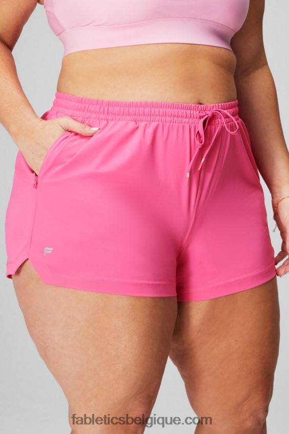 celui court 3'' femmes Fabletics 404P0T244 gris classique chiné/blanc