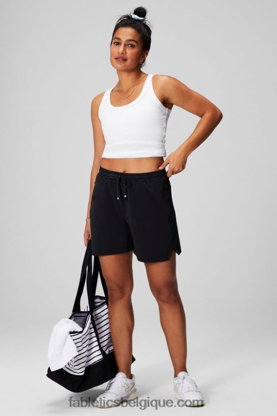celui court 5\'\' femmes Fabletics 404P0T236 marina/gris chiné/blanc