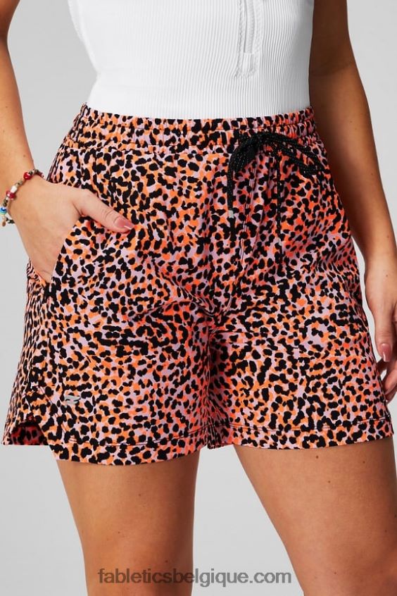 celui court 5'' femmes Fabletics 404P0T237 noir/café ole/lait de miel
