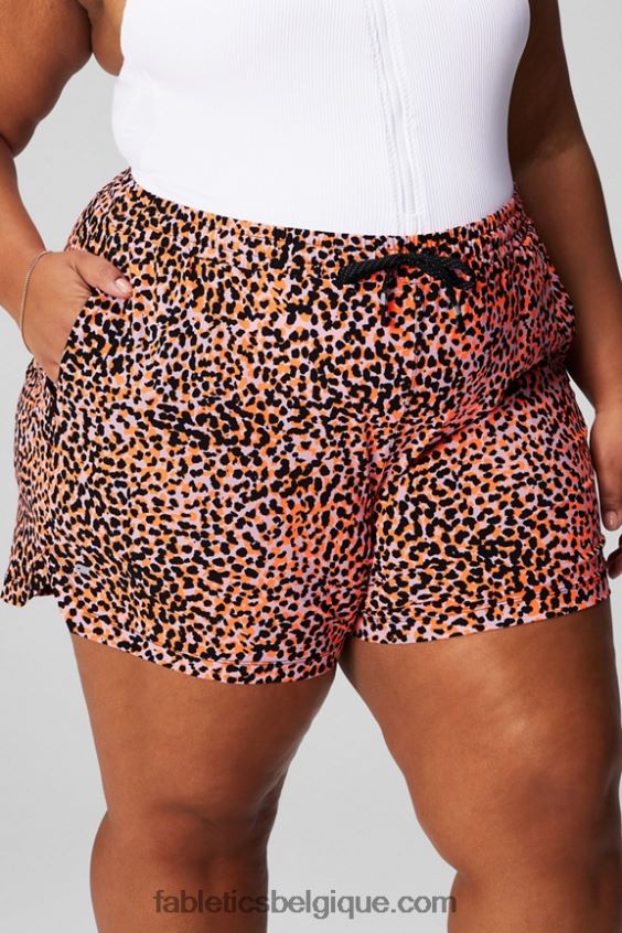 celui court 5'' femmes Fabletics 404P0T238 tonnerre/glace saphir/blanc