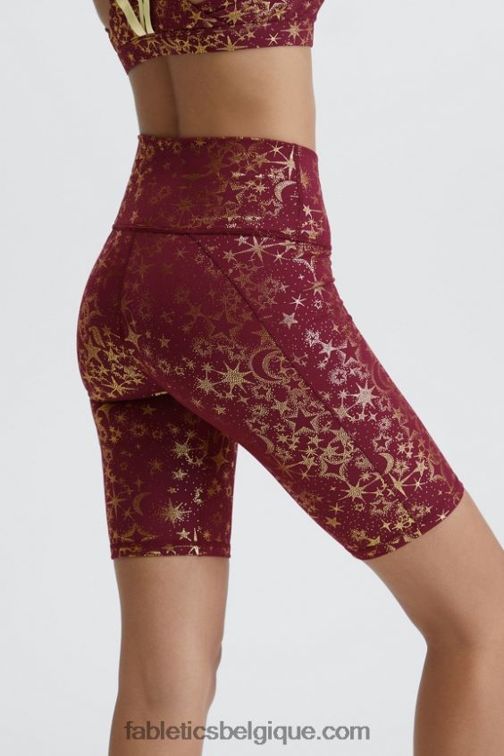 définir powerhold taille haute 9\'\' court 19 femmes Fabletics 404P0T339 bois de santal/kaki/argent réfléchissant