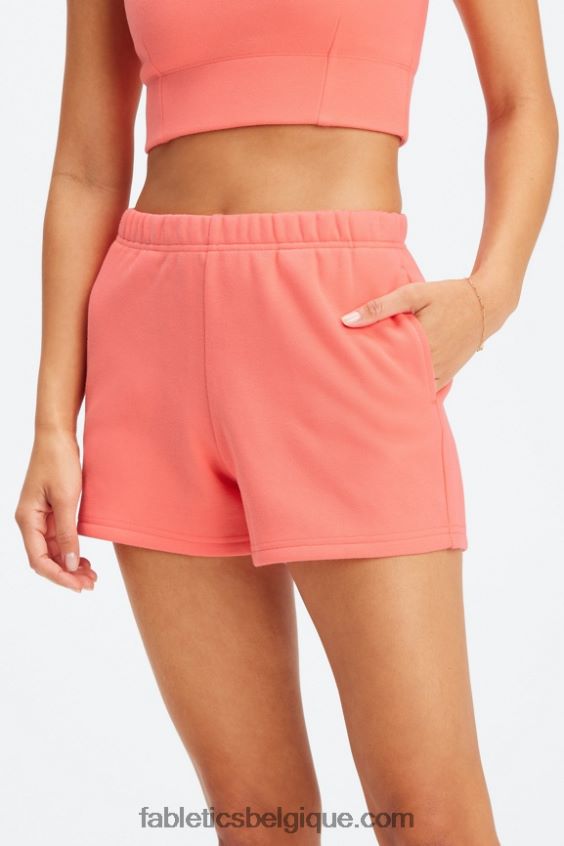 go-to slim sweatshort femmes Fabletics 404P0T431 noir/blanc classique