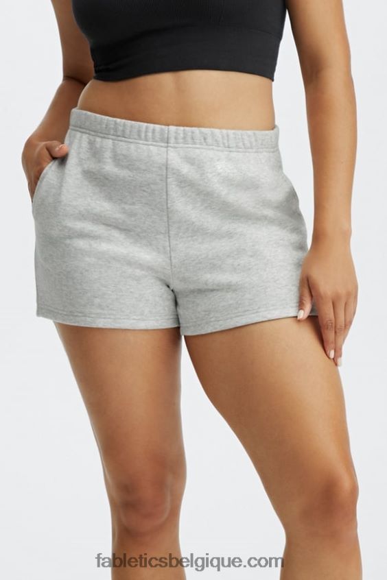 go-to slim sweatshort femmes Fabletics 404P0T435 léopard corail/crème au beurre rose/citron vert