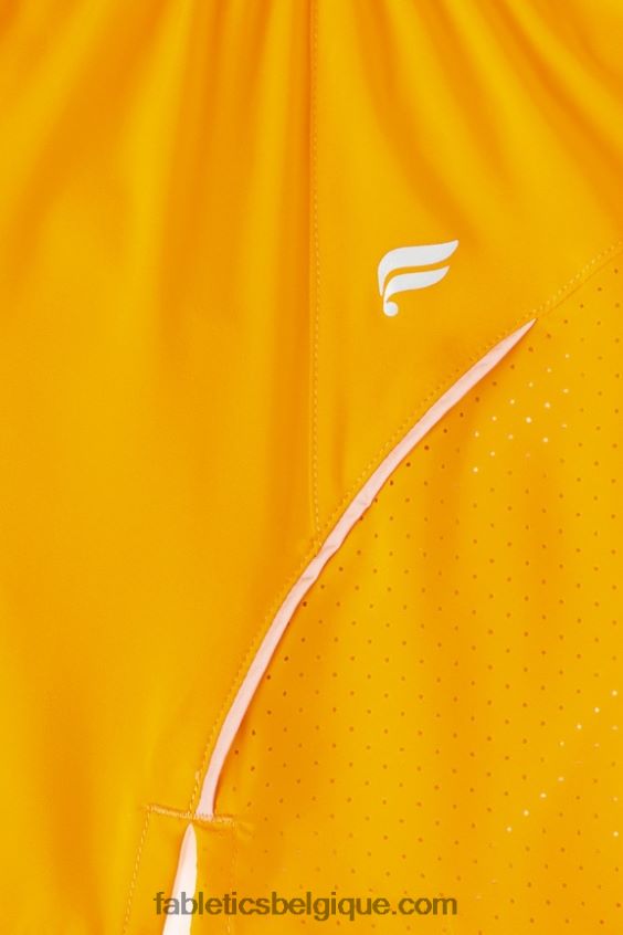 longueur perforée 5\" courte femmes Fabletics 404P0T596 soleil d\'après-midi/gris menthe/argent réfléchissant