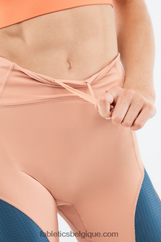 motion365 à taille haute court 6\" femmes Fabletics 404P0T541 bouleau/vraie sarcelle/éclat d\'orange