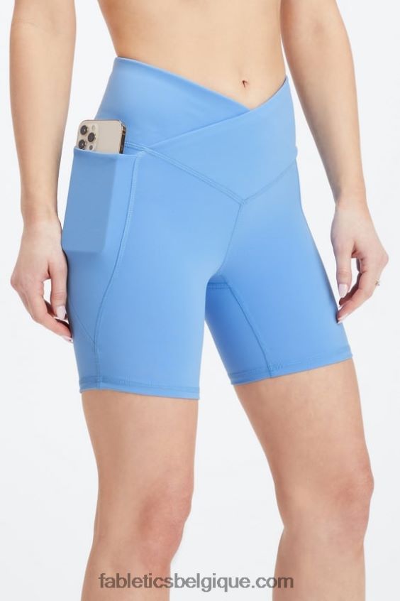 oasis pureluxe hw crossover 6'' court femmes Fabletics 404P0T313 évasion extrême royal/rose/graphique