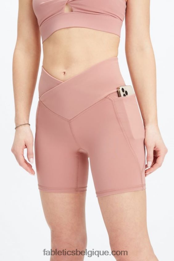oasis pureluxe hw crossover 6'' court femmes Fabletics 404P0T318 impression/côte du golfe