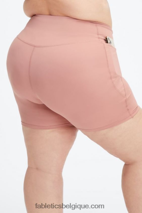 oasis pureluxe hw crossover 6\'\' court femmes Fabletics 404P0T319 fard à joues rouge/crème au beurre rose
