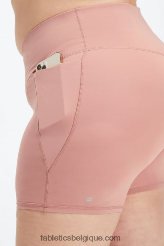oasis pureluxe hw crossover 6\'\' court femmes Fabletics 404P0T319 fard à joues rouge/crème au beurre rose