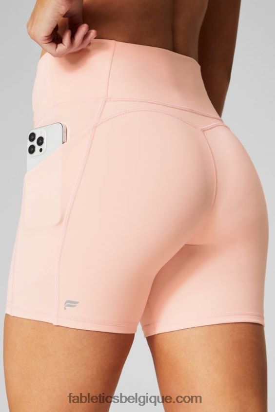 oasis pureluxe short taille haute 6'' 10 femmes Fabletics 404P0T285 fantôme/noir