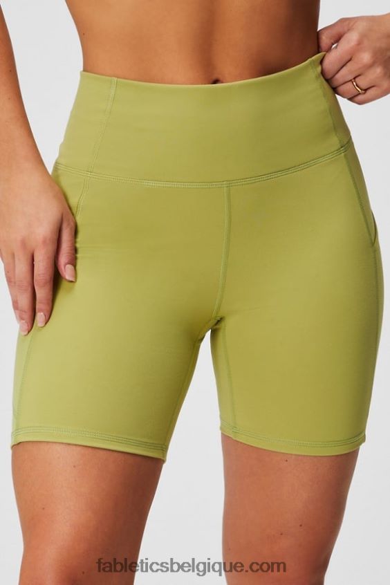 oasis pureluxe short taille haute 6'' 10 femmes Fabletics 404P0T288 tapioca/peluche rose